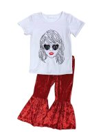 1989 Sunglasses Girls Red Velvet Bell Bottoms Outfit