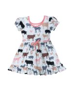 Barnyard Besties Puff Sleeve Girls Dress