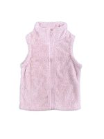 Fleece Pink Zip Up Girls Vest