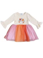 Little Turkey Girls Chiffon Skirted Dress