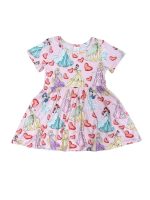 Love for a Princess Girls Short Sleeve Heart Dress