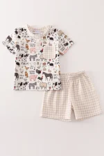 Beige farm boy set