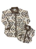 Mom and Me - Southwest Print Tan Button Up Shacket