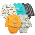 Baby Boy Bodysuits 5 Pieces Newborn Clothes Set Toddler Baby Girl Clothing 100% Cotton Soft Infant New Cartoon Bebe Jumpsuits - Image 7