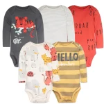 Baby Boy Bodysuits 5 Pieces Newborn Clothes Set Toddler Baby Girl Clothing 100% Cotton Soft Infant New Cartoon Bebe Jumpsuits - Image 18