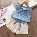 New Summer Baby Girls Clothes Children Sleeveless Vest Shorts 2Pcs/Sets Toddler Clothing Infant Fashion Costume Kids Tracksuits - Image 7