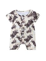 Wild West Bucking Bull Boys Baby Romper