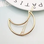 Fashion Woman Hair Accessories Triangle Hair Clip Pin Metal Geometric Alloy Hairband Moon Circle Hairgrip Barrette Girls Holder - Image 4
