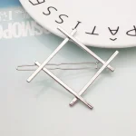 Fashion Woman Hair Accessories Triangle Hair Clip Pin Metal Geometric Alloy Hairband Moon Circle Hairgrip Barrette Girls Holder - Image 7