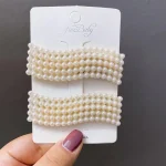 Fashion Girl Elegant Pearls Hair Clips Alloy Barrettes Girls Hair Accessories women HairPins Hair Accessories - Image 3