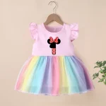 Baby Girl Clothes 1nd 2nd 3nd 4nd Birthday Dress Outfits Girls rainbow Dresses Cartoon Clothes Girls Casual Vestidos - Image 22