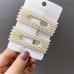 Fashion Girl Elegant Pearls Hair Clips Alloy Barrettes Girls Hair Accessories women HairPins Hair Accessories - Image 7