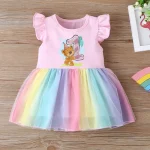 Baby Girl Clothes 1nd 2nd 3nd 4nd Birthday Dress Outfits Girls rainbow Dresses Cartoon Clothes Girls Casual Vestidos - Image 17