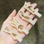 New Fashion Women Girls Pearl Hairpins Side Clip Hair Jewelry 2022 Trendy Simple Geometric Headwear Hair Accessories Barrettes - Image 4