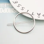 Fashion Woman Hair Accessories Triangle Hair Clip Pin Metal Geometric Alloy Hairband Moon Circle Hairgrip Barrette Girls Holder - Image 11