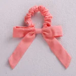 Girls Hair Accessories Big Bows Toddler Ponytail Holder Cotton Linen Children Elastic Scrunchy Fashion Hair Rubber Bands - Image 15