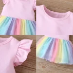 Baby Girl Clothes 1nd 2nd 3nd 4nd Birthday Dress Outfits Girls rainbow Dresses Cartoon Clothes Girls Casual Vestidos - Image 6