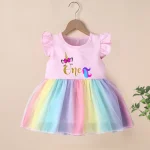 Baby Girl Clothes 1nd 2nd 3nd 4nd Birthday Dress Outfits Girls rainbow Dresses Cartoon Clothes Girls Casual Vestidos - Image 7