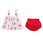 Lawadka Summer Thin Newborn Baby Clothes For Girls Set Print Mini Dress And PP Shorts 2Pcs Set Infant Baby Clothing Outfit 2024 - Image 8