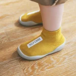 Baby Shoes Toddler First Walkers Infant Boys Girls Kids Rubber Soft Non-Slip Sole Floor Barefoot Casual Shoes Knit Booties - Image 2