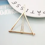 Fashion Woman Hair Accessories Triangle Hair Clip Pin Metal Geometric Alloy Hairband Moon Circle Hairgrip Barrette Girls Holder - Image 14