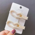 Fashion Girl Elegant Pearls Hair Clips Alloy Barrettes Girls Hair Accessories women HairPins Hair Accessories - Image 9