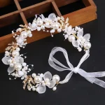 Sweet Performance Hair Accessories For Women Girls Elegant Headwear Kids Fairy Pearl Flower Hair Hoop Wedding Headbands Gifts - Image 7