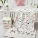 Cotton Baby Bath Towel Boys Girls Towel Blanket For Newborn Baby Bathrobe 4 Layers Gauze Washcloth Infant Swaddle - Image 4