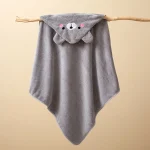 Toddler Bathrobe Infant Bath Towel Boy Girl Blankets Swaddle With Hood Cartoon Coral Fleece Towel Blanket Newborn Kids Bedding - Image 12