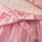 Sweet Girls Clothes Set 3-8 Yrs Off Shoulder Top and Star Sequin Skirt Summer Outfits Children's Causal Birthday Clothing Suit - Image 5