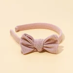Baby Accessories For Newborn Toddler Kids Baby Girl Boy Headband  Solid Color Hairhoop Simple  Atmospheric Bow Hair Accessories - Image 7