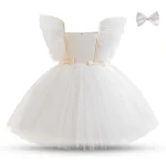 1 Year Baby Girl Birthday Party Dress for Newborn Girls Clothes Polka Dots Costumes Infant Christending Gown Match Bow Headwear - Image 12
