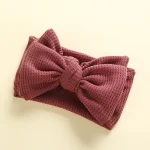 Baby Girl Hair Accessories Baby Headband Newborn Children's Headwear Knit Big Bow Double Layer Kids Hair Band Turban Headdress - Image 11