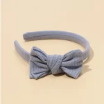 Baby Accessories For Newborn Toddler Kids Baby Girl Boy Headband  Solid Color Hairhoop Simple  Atmospheric Bow Hair Accessories - Image 13