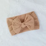 3Pcs Solid Color Baby Headband Bow Children Hair Band Elastic Nylon Newborn Headbands Soft Turban Headwrap Kid Hair Accessories - Image 3