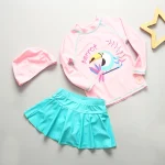 Baby Girl Swimwear Yellow Swimsuit for Girls UPF50 Sunscreen Children Swimming Suit Long Sleeve Infant Toddler Bathing Suit Kids - Image 7
