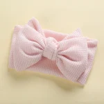 Baby Girl Hair Accessories Baby Headband Newborn Children's Headwear Knit Big Bow Double Layer Kids Hair Band Turban Headdress - Image 26