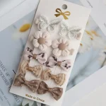 Trendy Adorable Children's Flower Hair Accessories Hair Clips Toddler Headwear Hair Decorations for Girls Cute Hairpins 10Pcs - Image 6