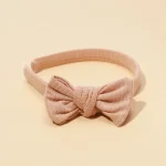 Baby Accessories For Newborn Toddler Kids Baby Girl Boy Headband  Solid Color Hairhoop Simple  Atmospheric Bow Hair Accessories - Image 9