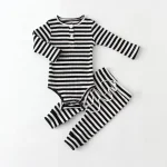 Baby Boy Suits for Spring Summer Cotton Infant Homewear Bodysuit + Pants Newborn Boy Clothes Set - Image 12