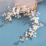 Girls Tiaras Hairpin Wedding Hair Accessories For Women Golden Crystal Crown Headdress Prom Headpiece Noiva Hair Jewelry - Image 11