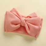 Baby Girl Hair Accessories Baby Headband Newborn Children's Headwear Knit Big Bow Double Layer Kids Hair Band Turban Headdress - Image 15