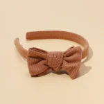 Baby Accessories For Newborn Toddler Kids Baby Girl Boy Headband  Solid Color Hairhoop Simple  Atmospheric Bow Hair Accessories - Image 10