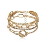 Layered Shiny Rhinestones Bracelets Set for Women Trendy Charms Hand Chains 2023 Fashion Jewelry Accessories on Hand Girls Gifts - Image 3