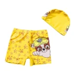 Kid Swimwear Pants Cap Set Baby Boy Swimsuit Shorts Cartoon PAW Patrol kids Swimming Trunks Gift - Image 3