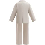 Baby Boy Formal Clothes Set White Gentleman Boys Jacket+Shirt+Pant 3PCS Infant Toddler Child Clothes Suit Baby Clothes 3-12Y - Image 3