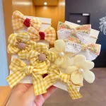 10 Pcs/Set New Baby Girl Cute Colors Flower Hair Bands Ponytail Holder children Soft Scrunchies Rubber Kids Hair Accessories - Image 8