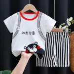 Kids Clothes Set Baby Boy/Girl T-Shirt + Shorts Summer Clothing Cotton Cartoon Casual Boys Tracksuit Children Baby Clothes Set - Image 18