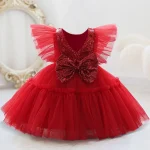 Toddler 1st Birthday Dress For Baby Girl Clothes Sequin Baptism Princess Tutu Dress Girls Dresses Party Costume 0-5 Year - Image 9