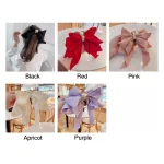 Fashion Girls Women Hair Accessories Headdress Big Bow Ponytail Clips Ribbon Bowknot - Image 6
